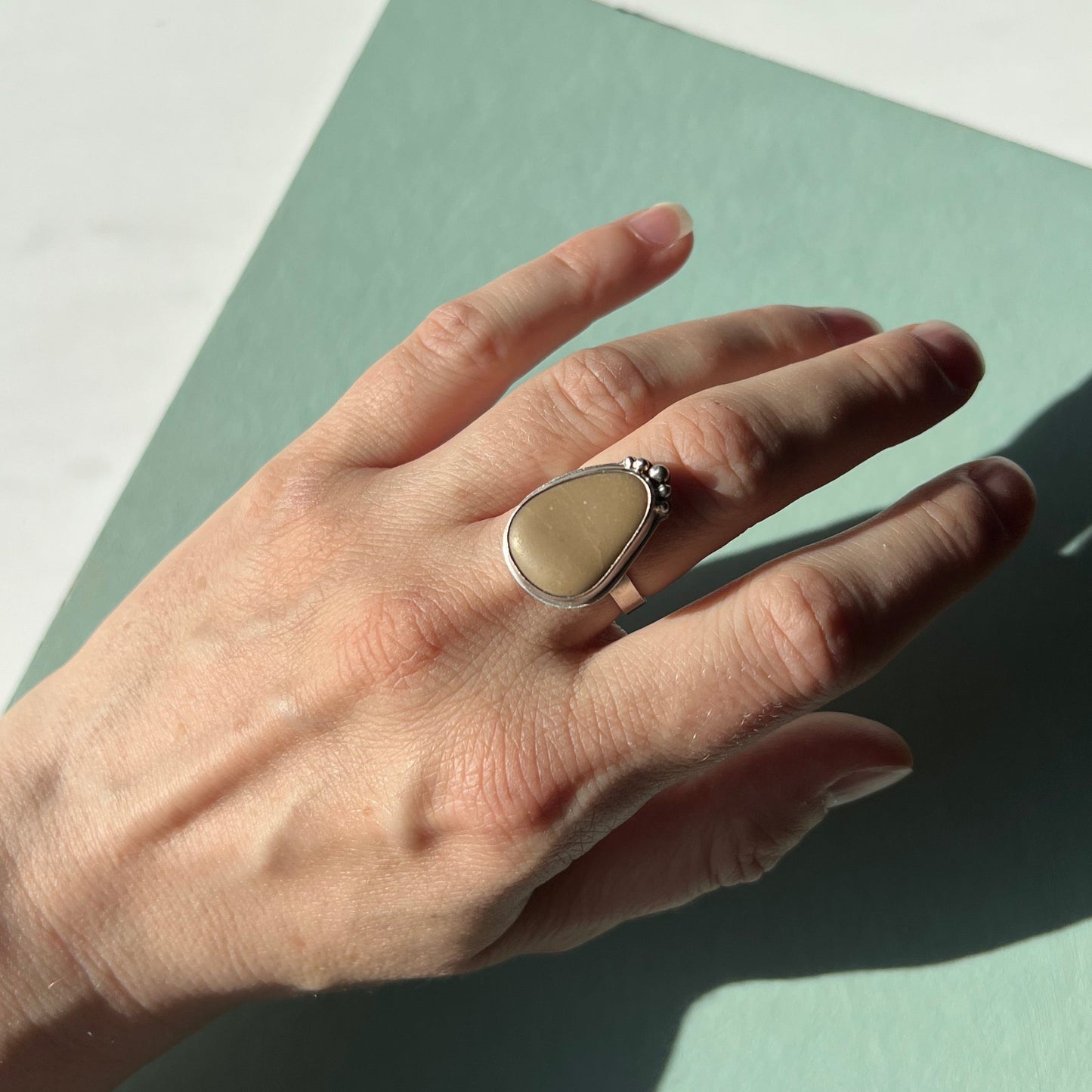 Samos Pebble Sølv Ring 56