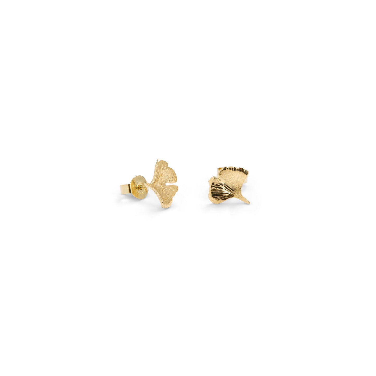 Ginkgo Gold Ear studs