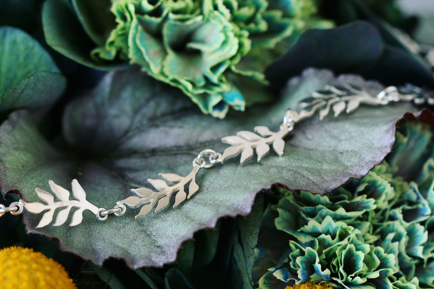 Fern full leaf armbånd
