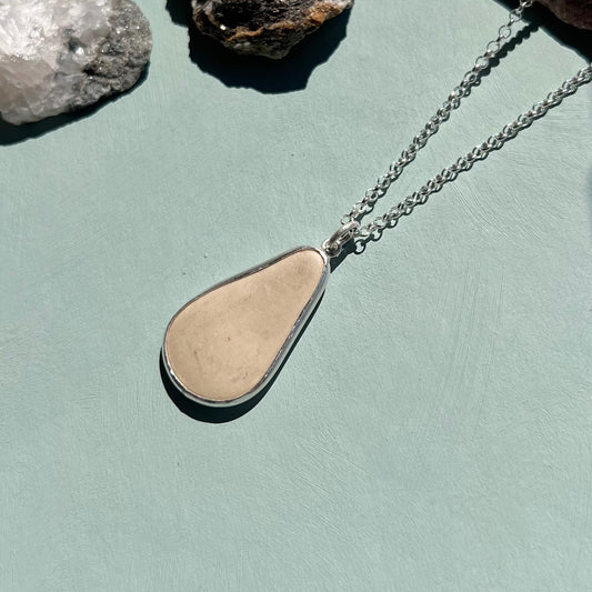 Skiathos Pebble anheng sølv
