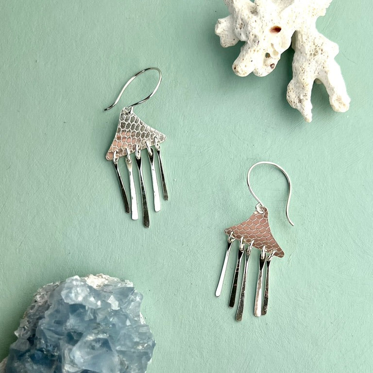 Chrysaora Earrings Sølv Øreheng