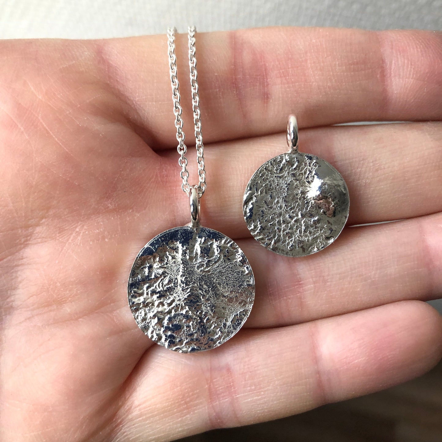 Moon Sølv anheng