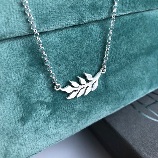 Fern Single Leaf halssmykke