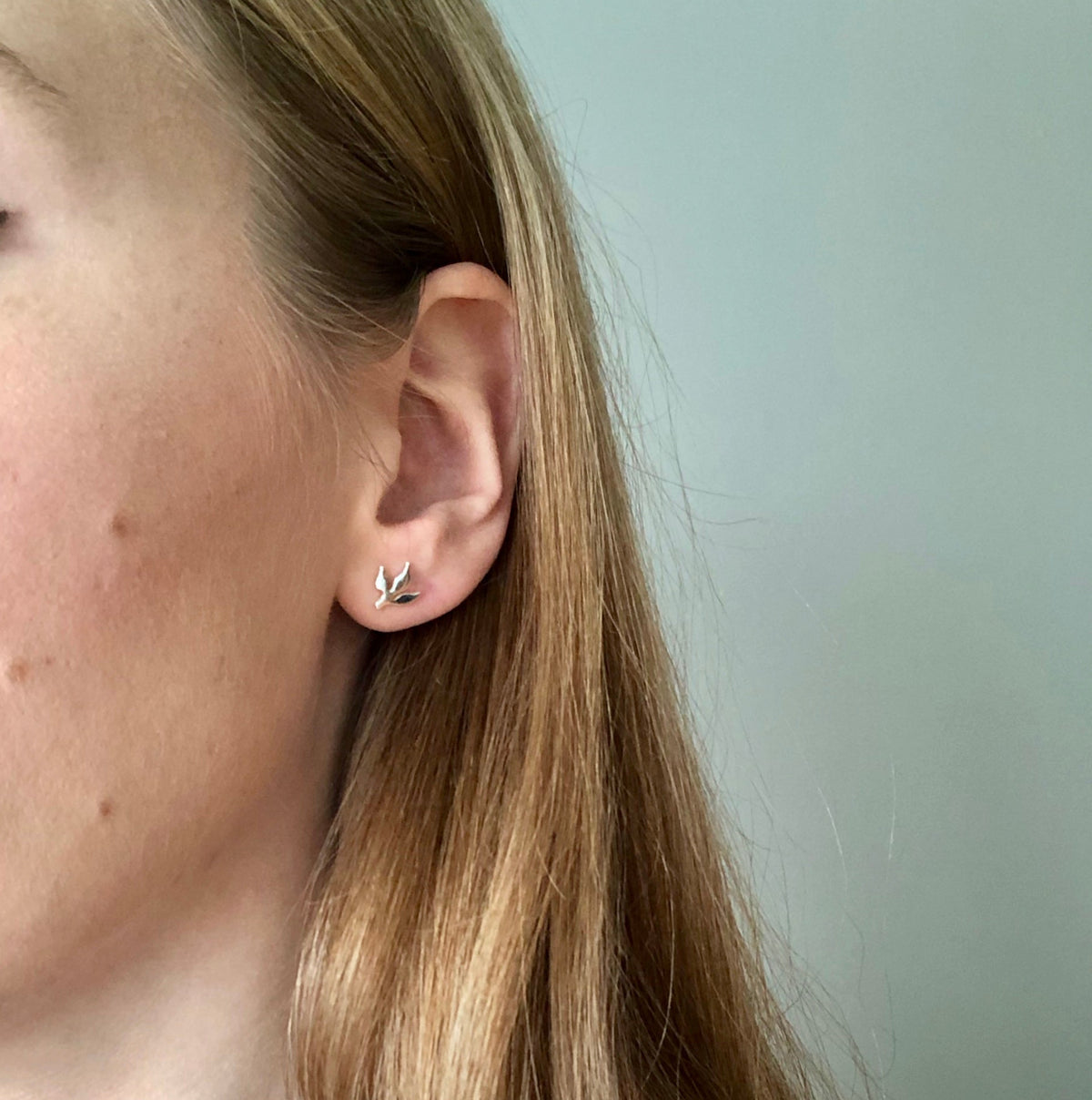 Tiny Leaf studs ørepynt